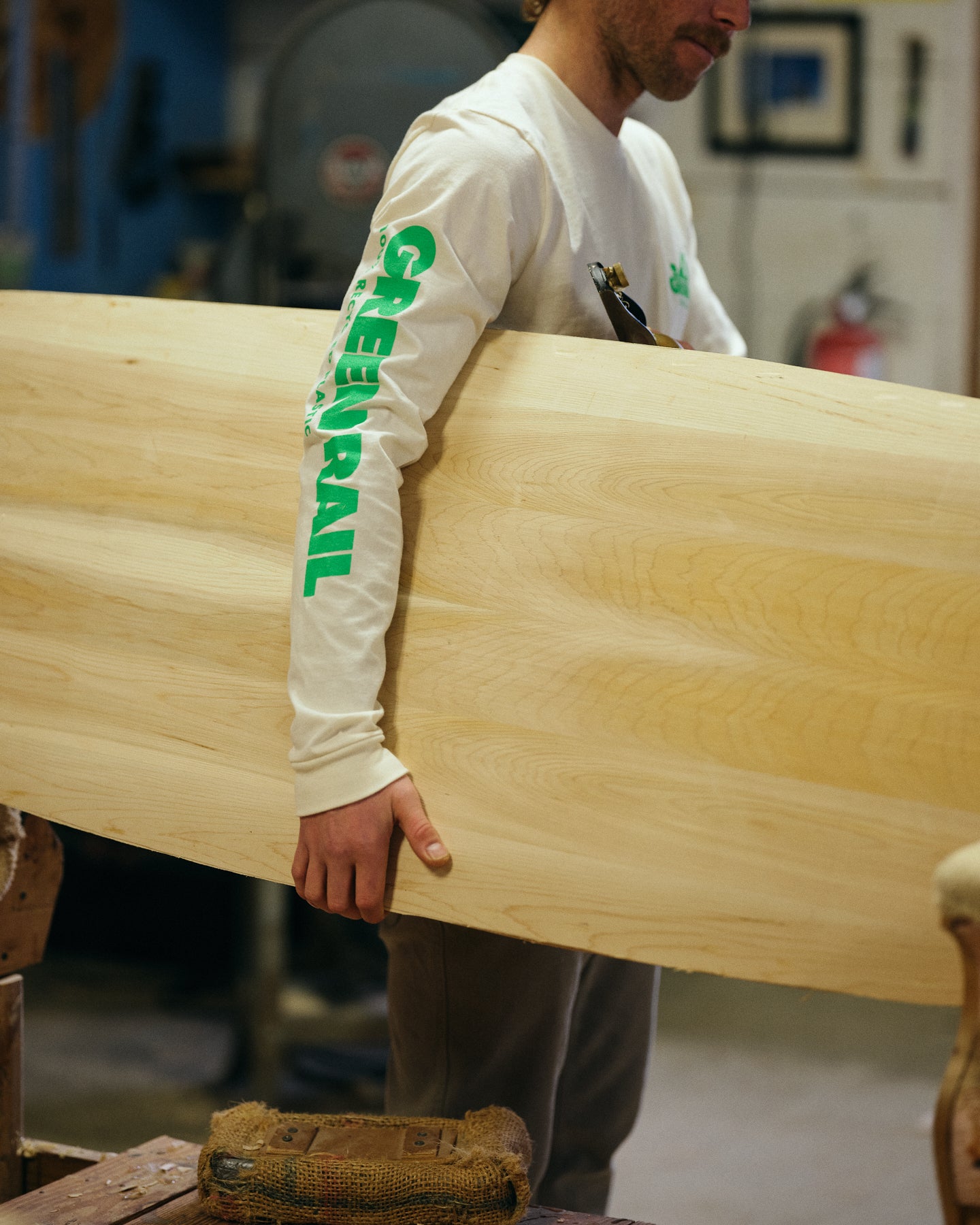 'GreenRail' Long Sleeve Tee