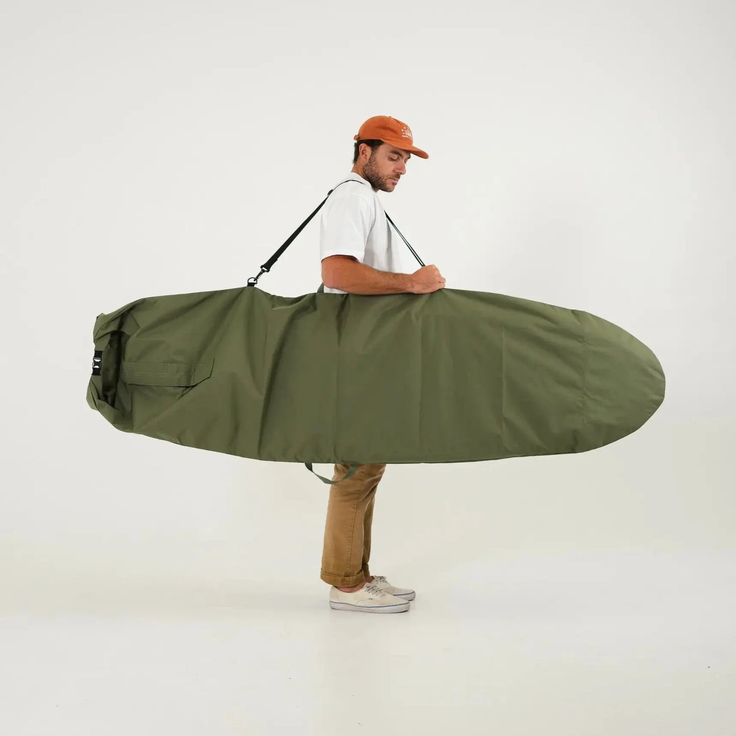 FARO Canvas Surfboard Bag (olive color)