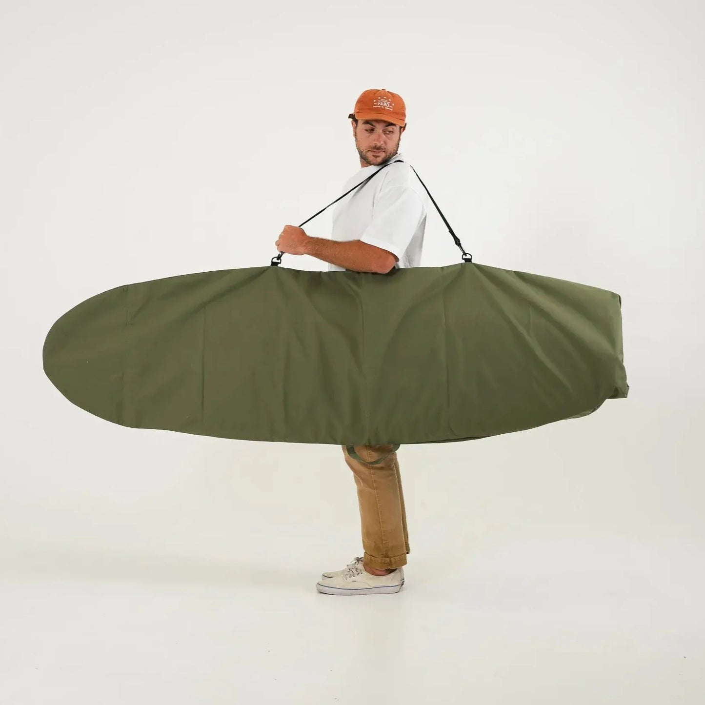 FARO Canvas Surfboard Bag (olive color)