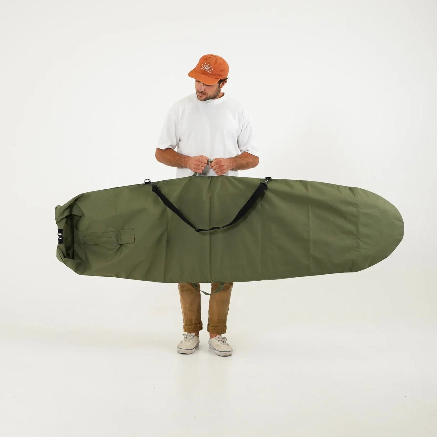 FARO Canvas Surfboard Bag (olive color)