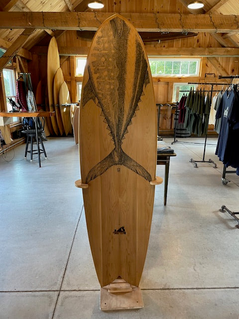 "Sashimi" Art Board- 6' Wherry with Hand Drawn Tuna