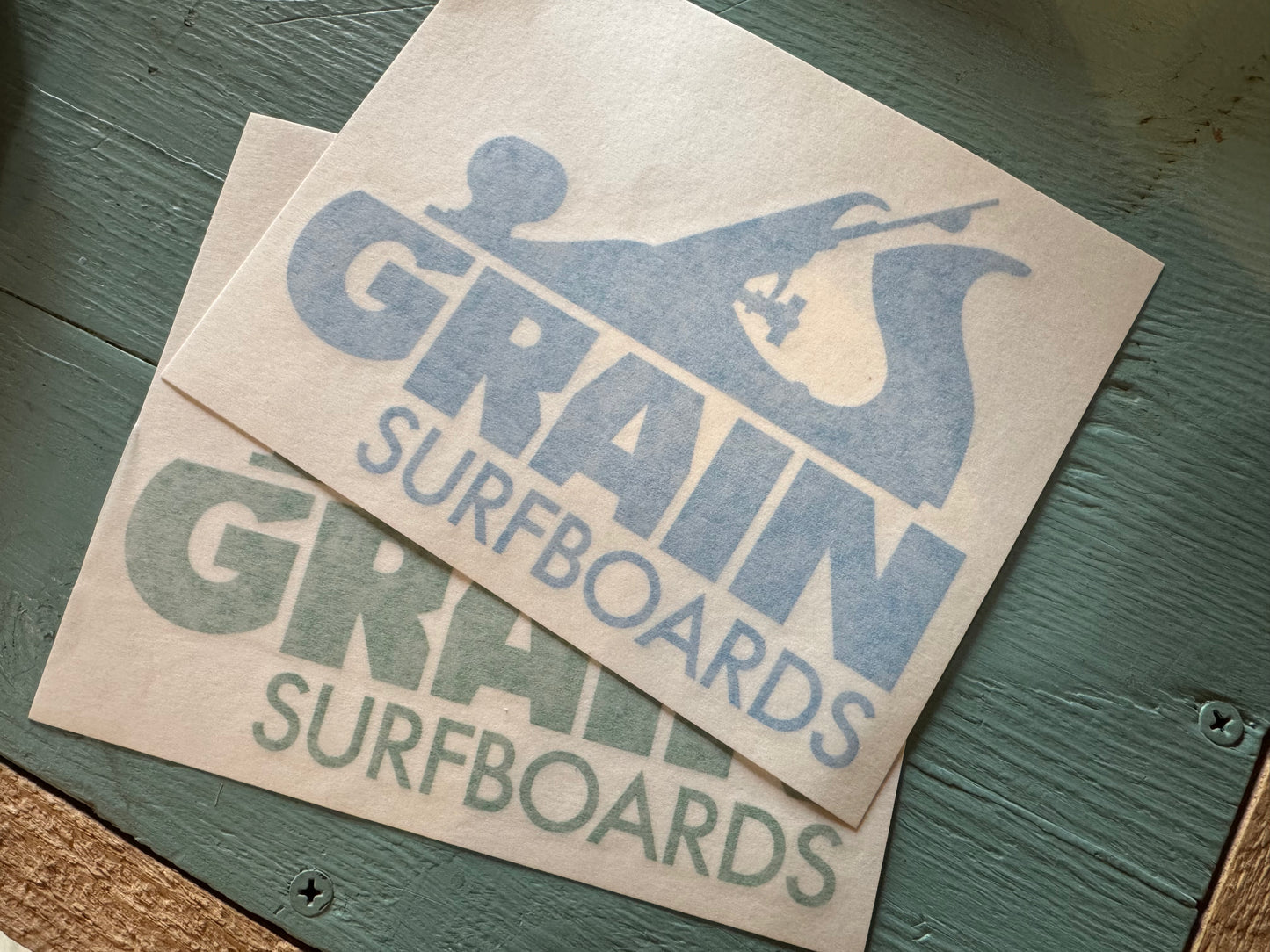 Grain Logo Die Cut Sticker