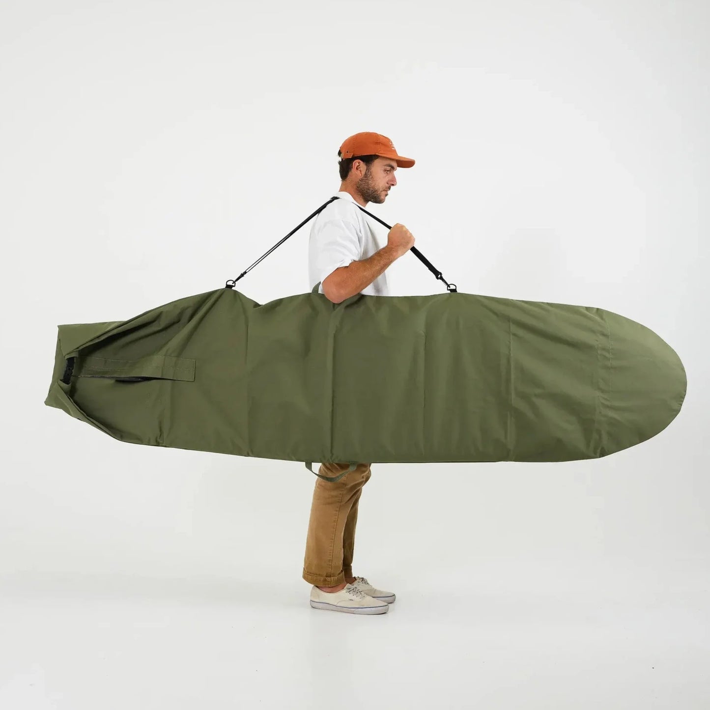 FARO Canvas Surfboard Bag (olive color)