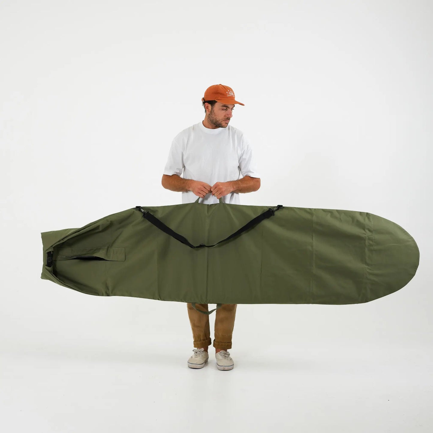 FARO Canvas Surfboard Bag (olive color)