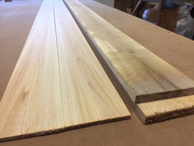 Milled Bookmatched Cedar Planks